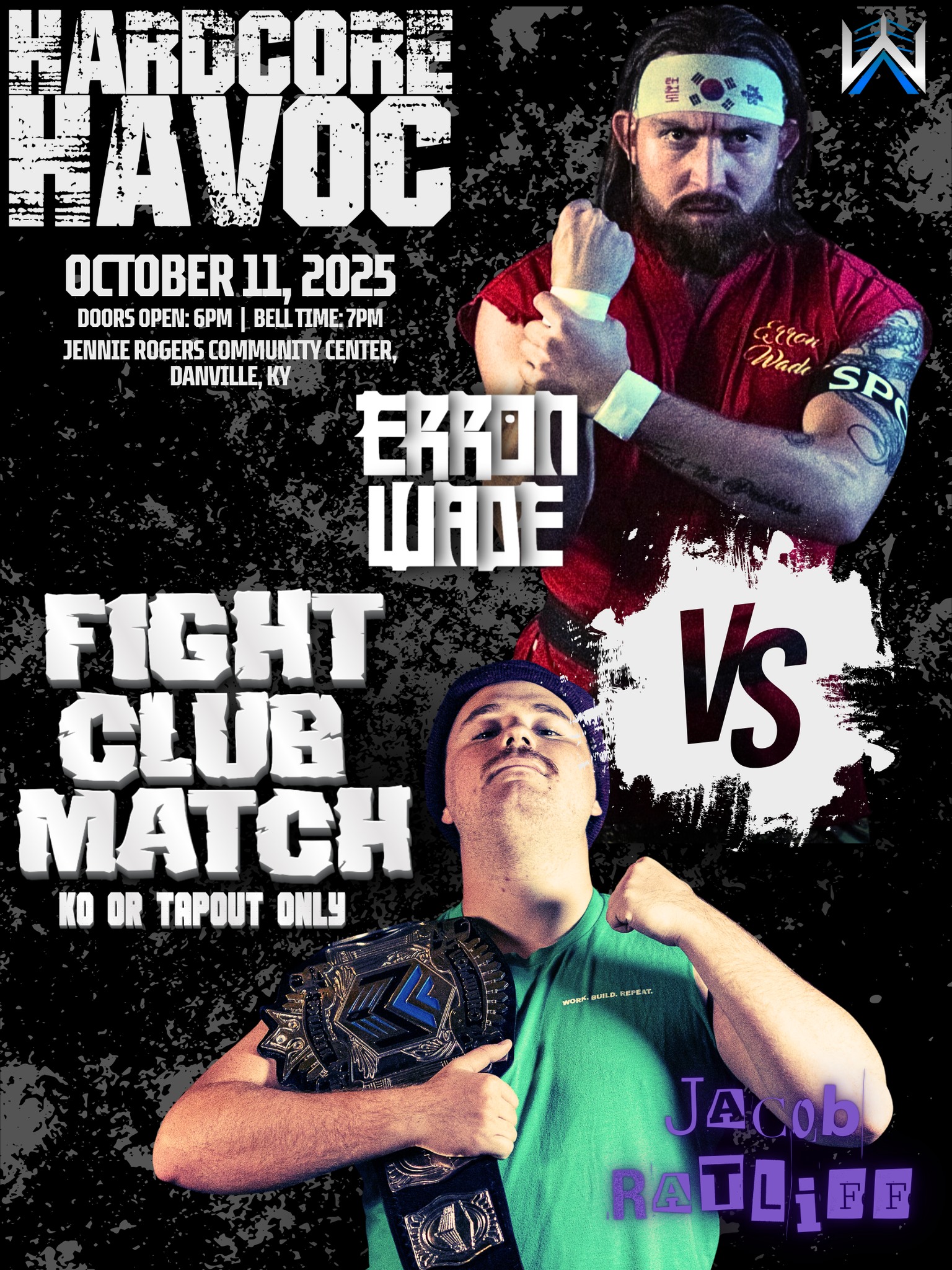EWA Heritage Title Fight Club Match poster